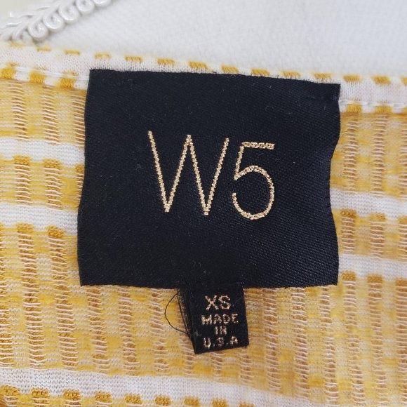 Anthropologie's W5 Tassel Striped Boho Tank Top Yellow Size XS - Picture 7 of 11